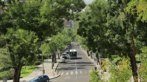 Traffic Madrid Stock Footage 12102280