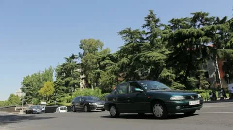 Traffic Madrid 動画素材 12102315