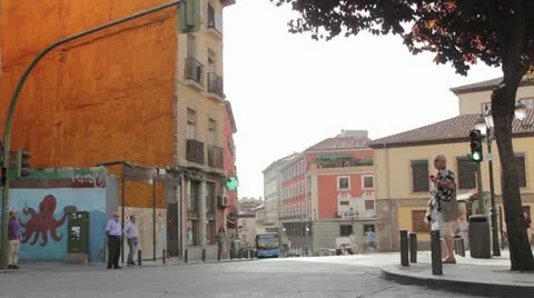 Traffic Madrid Vídeo Stock 12134606