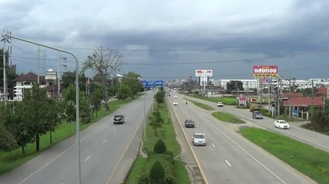 Traffic on a major highway Video stock 40800221