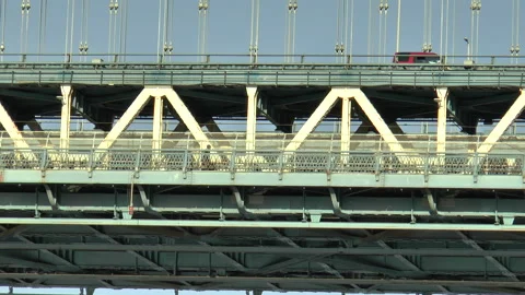 Traffic Manhattan Bridge Stock Footage 132713694