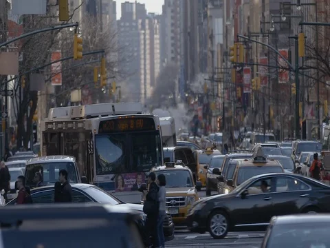 Traffic in Manhattan Video stock 74071419