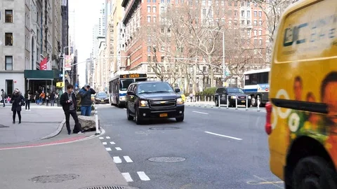 Traffic in Manhattan Stock Footage 111723659