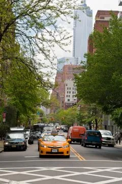 Traffic at Manhattan Stock Photos