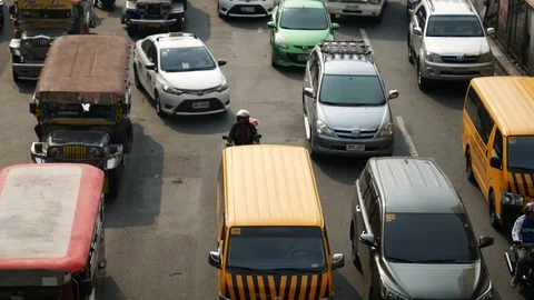 Traffic in Manila, the Philippines Stock-Footage 103514115