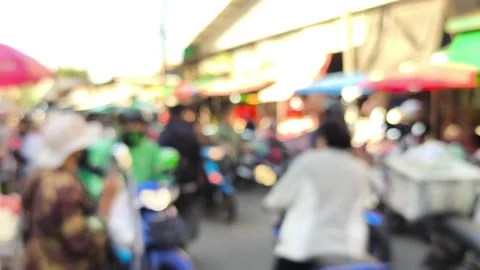 Traffic in market Stock Footage 321666213