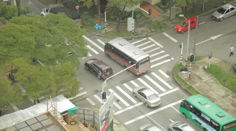 TRAFFIC IN MEDELLIN Video stock 29892140