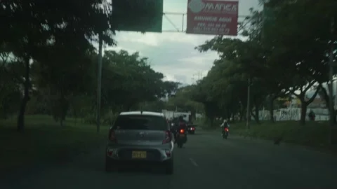 Traffic In Medellin Stockbeeldmateriaal 160389670