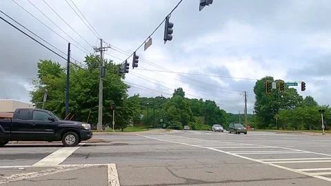 Traffic on Memorial drive sped up Stock Footage 143030397