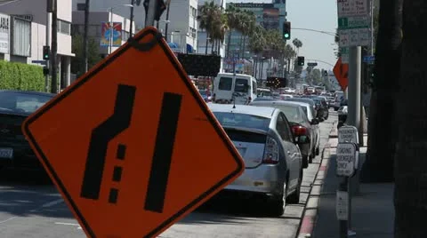 Traffic Merging Stock Footage 22038466