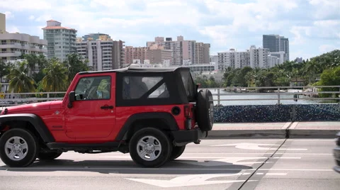 Traffic in Miami Stock Footage 62555298