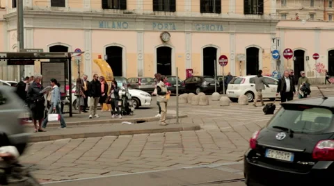 Traffic in Milan Stock Footage 41881575