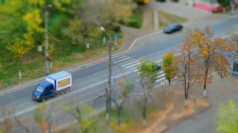 Traffic in miniature Video stock 55378030