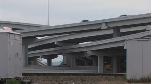 Traffic on the Mix Master Stock Footage 25550458