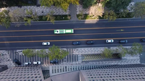 Traffic on the modern street Stock Footage 202654885