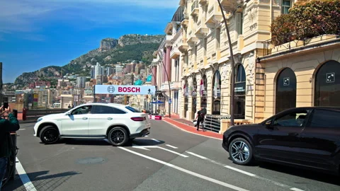 Traffic in Monaco. Stock Footage 247221209