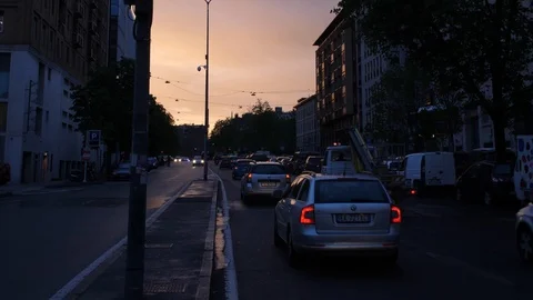 Traffic in the morning Stock Footage 89208278