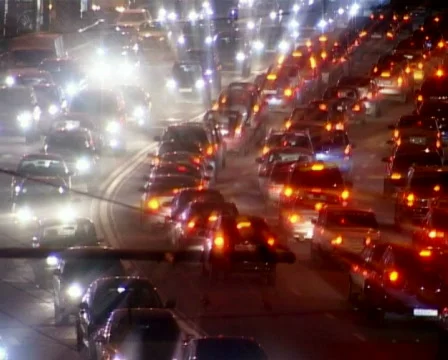Traffic in Moscow 3 Stock Footage 495634
