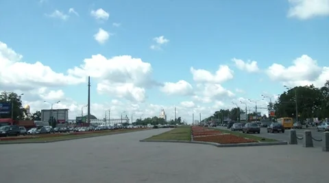 Traffic. Moscow Stock Footage 7130319