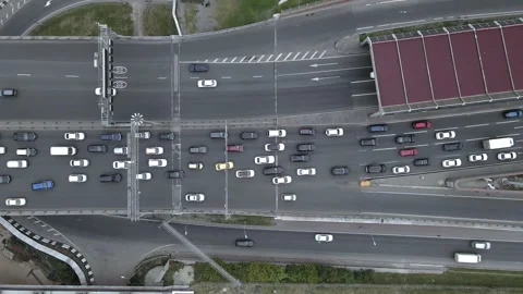 Traffic on the Moscow road Stock Footage 142514703
