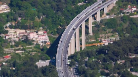 Traffic Motorway Bridge Timelapse Stock-Footage 74836715