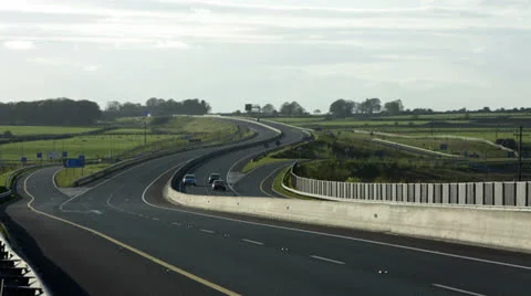 Traffic on motorway Stock Footage 22984323
