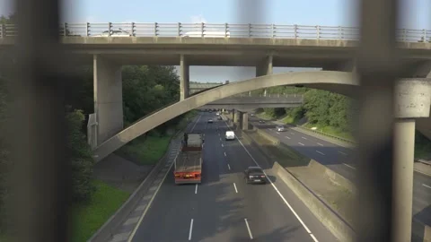 Traffic on motorway Stock Footage 137448237