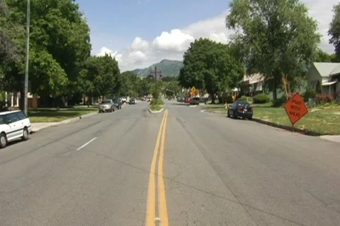 Traffic-mountains in background Stock Footage 522698