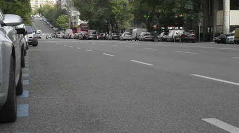 Traffic movement in Madrid, Spain Stock Footage 42650717
