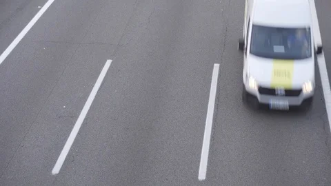 Traffic in multiple lane highway Stock-Footage 97890449