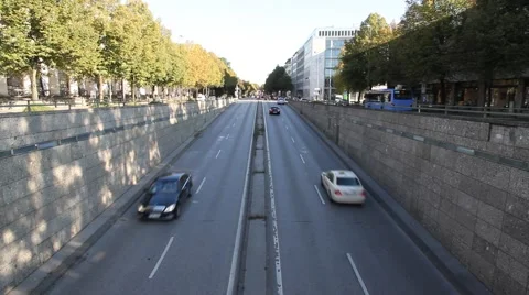 Traffic in Munich Stock Footage 39978213