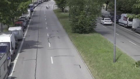 Traffic Munich - Time lapse Stock Footage 77552696