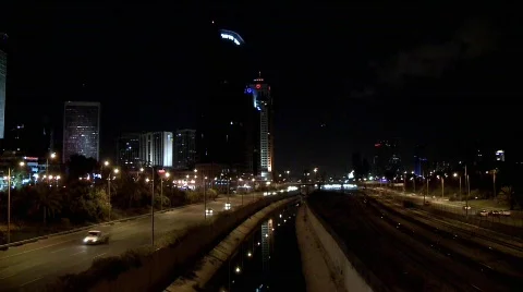 Traffic At Night - 1 Stock Footage 417831