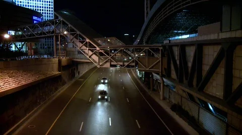 Traffic At Night 1 Stock Footage 417978