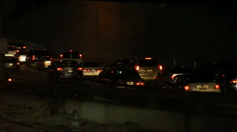 Traffic Night 2 Stock Footage 762175