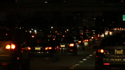 Traffic Night 3 Stock Footage 762092