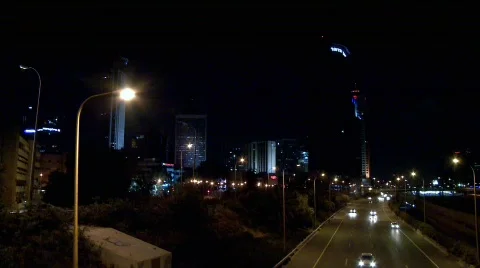 Traffic At Night 7 Stock Footage 417929