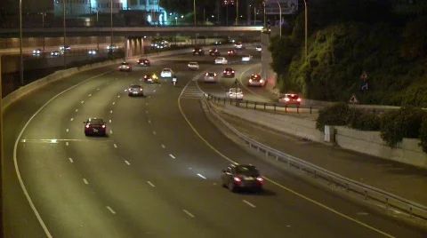 Traffic At Night 8 Stock Footage 417784