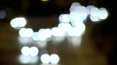 Traffic At Night Changed focus 2 Stock Footage 417879