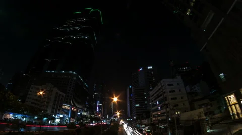 Traffic In Night City Stock Footage 57905178
