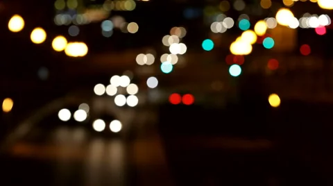 Traffic at night Stock Footage 1183922
