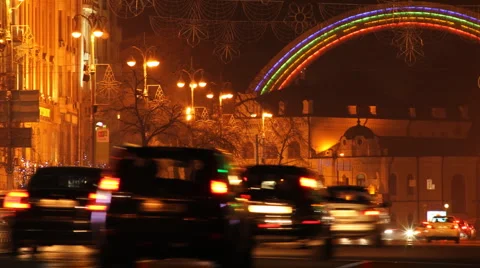 Traffic Night Stock Footage 2906610