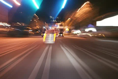 Traffic at night Stock Footage 11653588