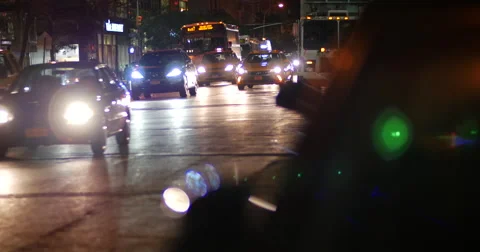 Traffic at night Stock Footage 53854001