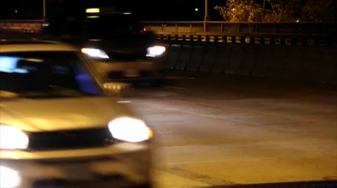 Traffic at Night Stock Footage 59173326