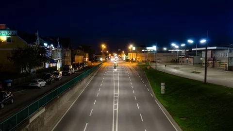 Traffic at night Stock Footage 74538269