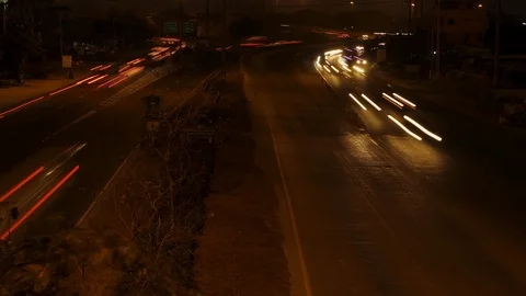 Traffic at night. Stock Footage 98130007