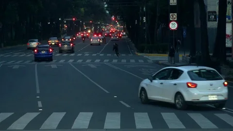 Traffic at night Stock Footage 125204468