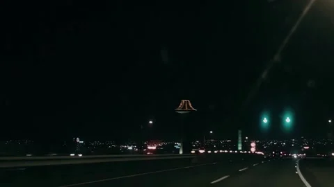 Traffic at night Stock Footage 235133650