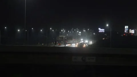 Traffic at night Stock Footage 321979015